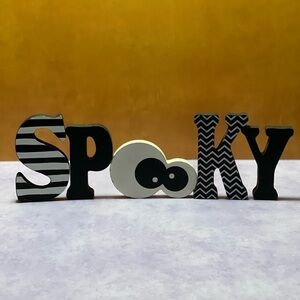 Wooden Spooky Sign